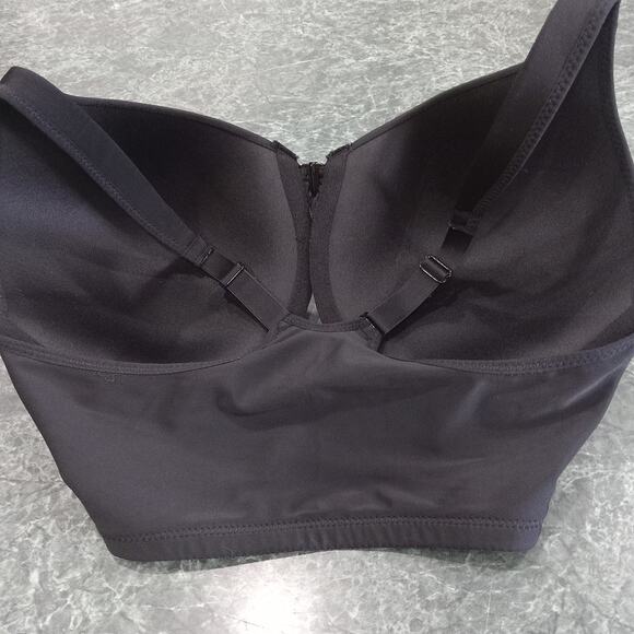 Leading Lady Women's Bra 36DD Front Closure Racerback Adjustable Black 5415 EUC - Picture 9 of 9